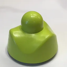 Primo Stacking Base Round Wavy Smallest, One Top Stud / Medium Lime