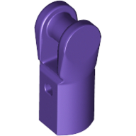 Lego Bar Holder with Hole and Bar Handle / Dark Purple