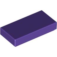 Lego Tile 1 x 2 with Groove / Dark Purple