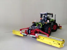 Mower combination for tractor