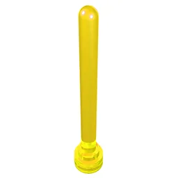 Antenna 1 x 4 with Rounded Top / Trans-Yellow