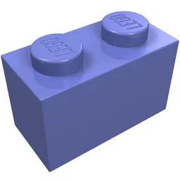 Brick 1 x 2 / Medium Bluish Violet