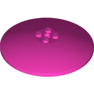 Dish 8 x 8 Inverted [Radar], Solid Studs, Squared Anti-stud Underside / Dark Pink
