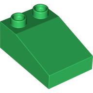 Lego Duplo Brick 3 x 2 Slope 33° / Green