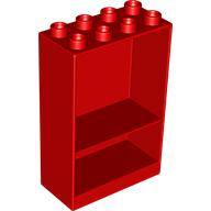 Lego Duplo Cabinet 2 x 4 x 5 / Red