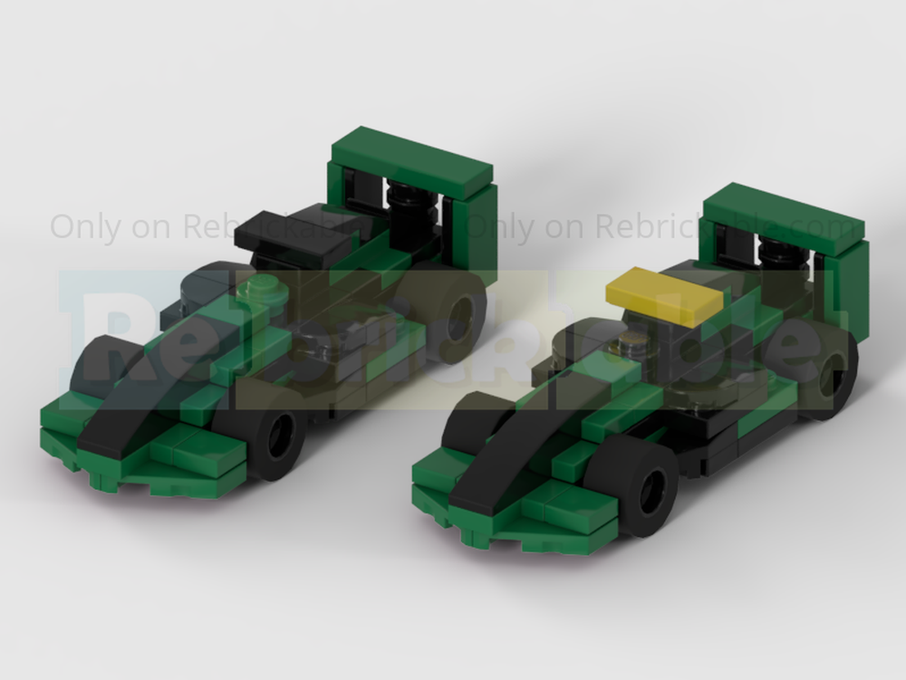 Lego 2024 Sauber C44 Formula 1 Cars - Half Speed Champions Scale