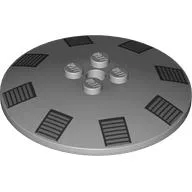 Dish 6 x 6 Inverted (Radar) with Black Grills Print