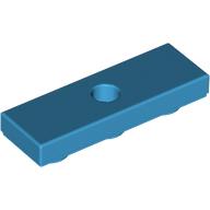 Lego Tile Special 1 x 3 Inverted with Center Hole / Dark Azure