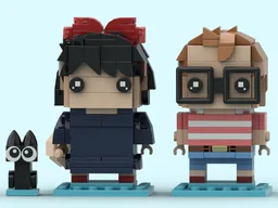 Kiki, Tombo & Jiji - Studio Ghibli BrickHeadz