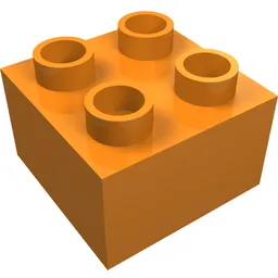 Duplo Brick 2 x 2 / Orange