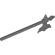 Weapon Halberd / Axe Elaborate / Dark Bluish Gray