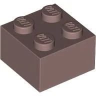 Brick 2 x 2 / Sand Red