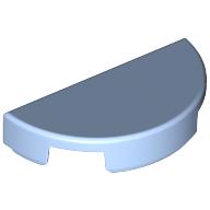 Lego Tile Round 1 x 2 Half Circle / Bright Light Blue