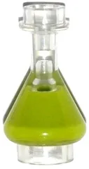 Equipment Bottle / Erlenmeyer Flask with Lime Fluid Pattern