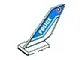 Tail Shuttle with POLICE on Both Sides, Red Circle on Left, and Green Circle on Right Pattern (Stickers) - Set 4473