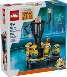 Brick-Built Gru and Minions