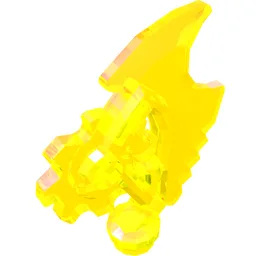 Weapon Axe Blade, Complex (Ninjago) [Techno-Blade] / Trans-Neon Green