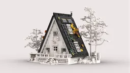 Modified A-Frame Cabin Roof