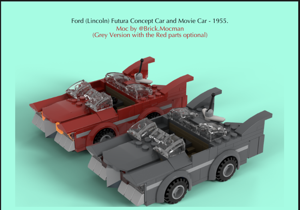 Lego Ford (Lincoln) Futura Concept Car - 1955