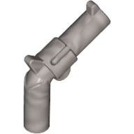 Lego Weapon Gun / Pistol / Revolver Large Barrel, Long Grip / Flat Silver