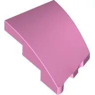 Brick Wedged, Curved 3 x 2 with Stud Notch Left / Bright Pink