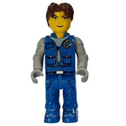 Juniors Midifig, Jack Stone, Blue Jacket, Blue Pants, Gray Shirt / Blue