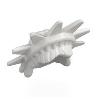 Lego Hair and Headdress, Spiked Tiara (Lady Liberty) - Plastic / White