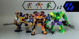 76241 76242 76243 2023 Marvel Mech Armor Upgrade Bundle | Hulk Thanos Rocket