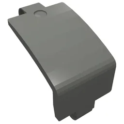 Technic Panel Curved and Bent 6 x 3 / Dark Bluish Gray