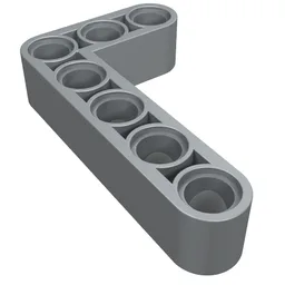 Technic Beam 3 x 5 L-Shape Thick / Pearl Light Gray