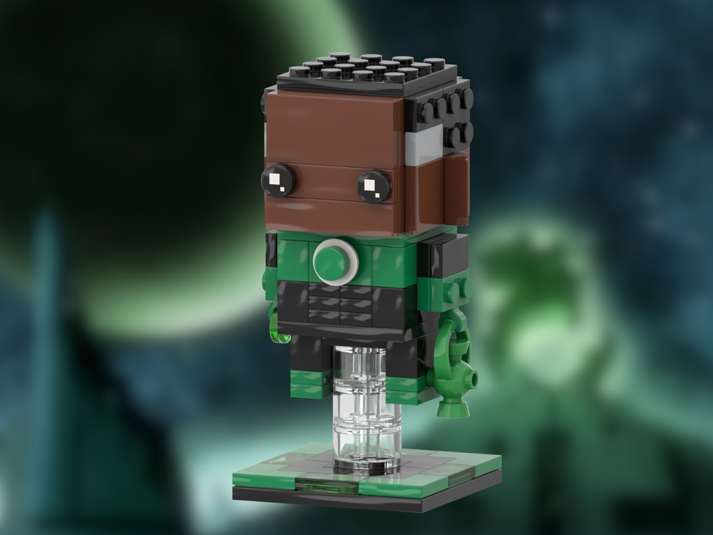 Lego Green Lantern (John Stewart) Brickhead