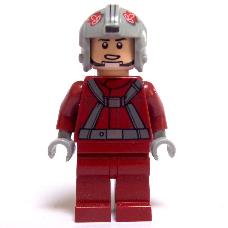 Lego T-16 Skyhopper Pilot, Dark Red Outfit