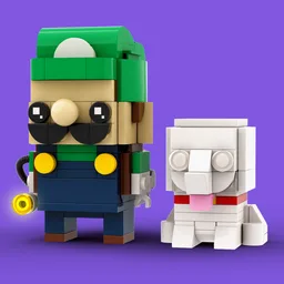 Luigi and Polterpup BrickHeadz