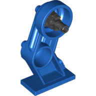 Lego Mech Leg, Right, with Black Pin / Blue