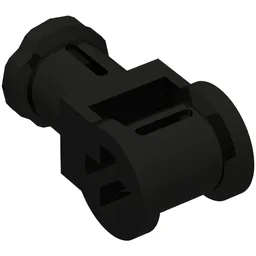 Technic Axle Connector with Axle Hole [Reinforced] / Black