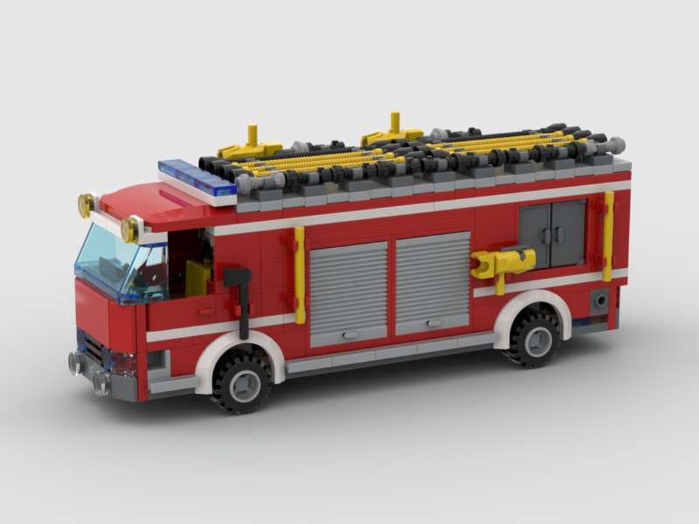 Lego Fire Response Unit Engine 1 - Pumper w Open Pump Bay