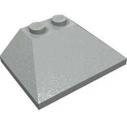 Brick Sloped 45° 3 x 4 Double / 33° / Light Gray
