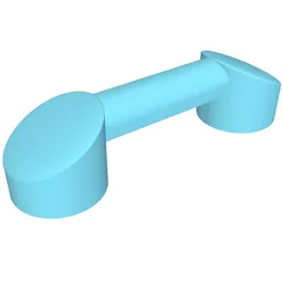 Bar 1 x 3 (Radio Handle, Phone Handset) / Medium Azure