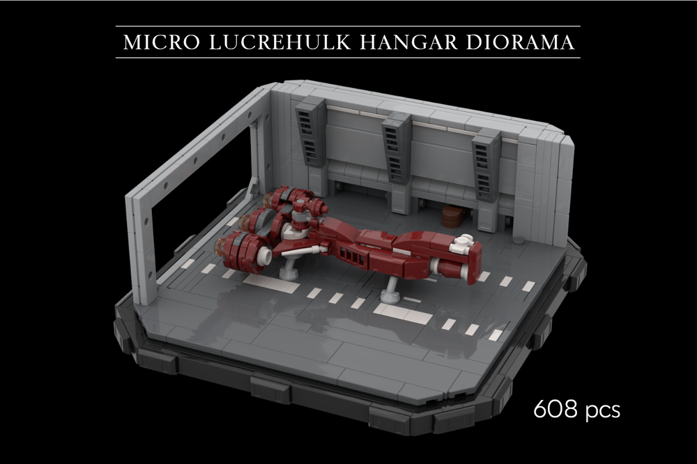 Lego Micro Lucrehulk Hangar Diorama