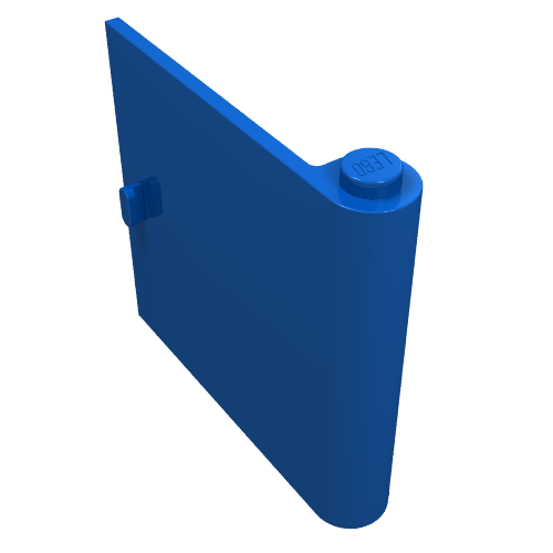 Lego Door 1 x 5 x 4 Right / Blue