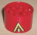 Lego Wheel 20 x 30 Technic with Yellow Arrow Pattern (Sticker) - Set 8856