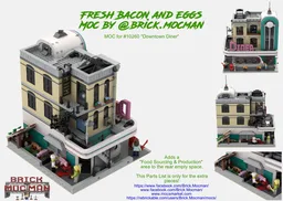 Fresh Bacon & Eggs - Backyard MOC for #10260 "Downtown Diner"