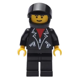 Racer, Black Torso, Black Legs, Black Helmet