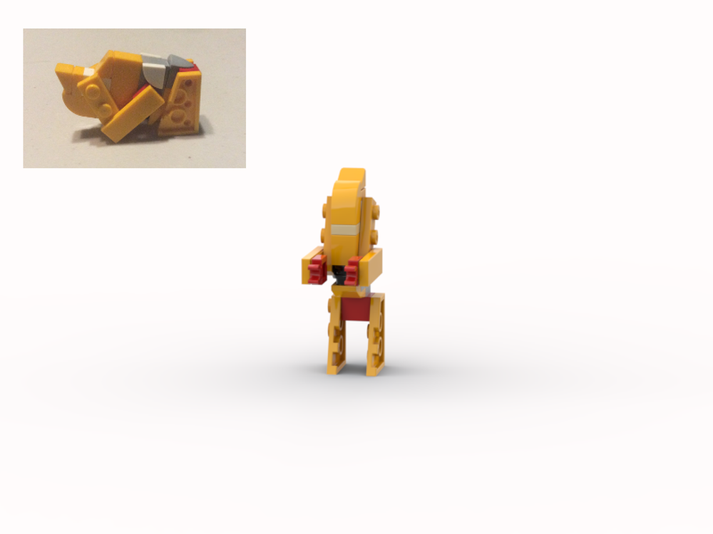 Lego Rhino transformer from LEGO Creator set 31112: Wild Lion
