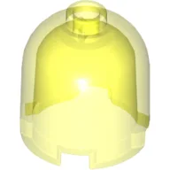 Brick Round 2 x 2 x 1 2/3 Dome Top, Blocked Open Stud / Trans-Neon Green
