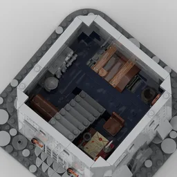 Medieval Castle: Tower - Modular with Full interior