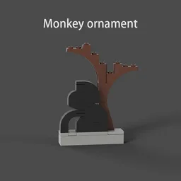 Monkey ornament