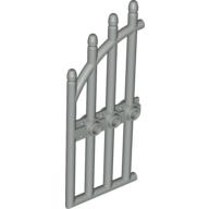 Lego Gate 1 x 4 x 9 Arched with Bars and Three Studs / Light Gray