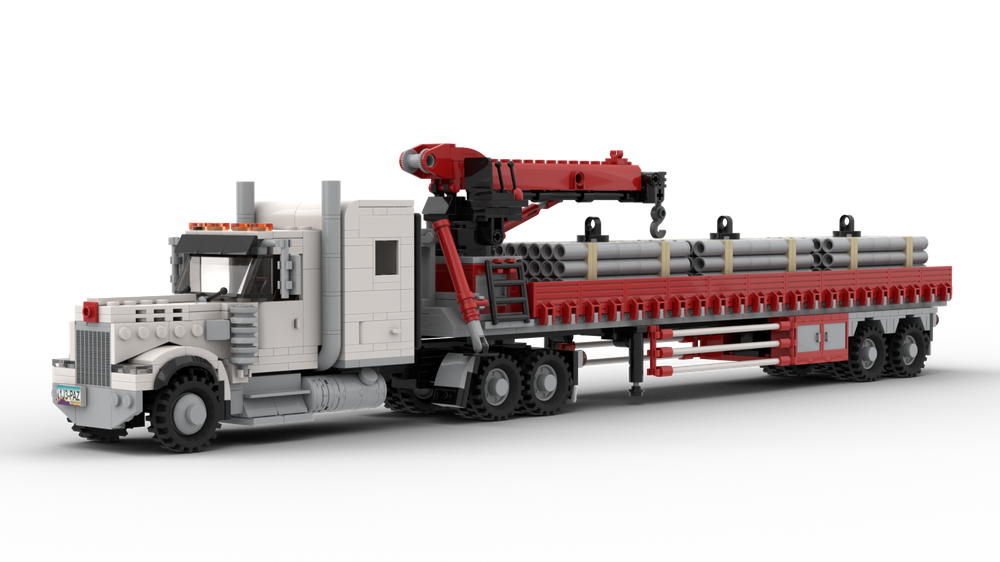 Lego Kenworth W900 Crane Truck