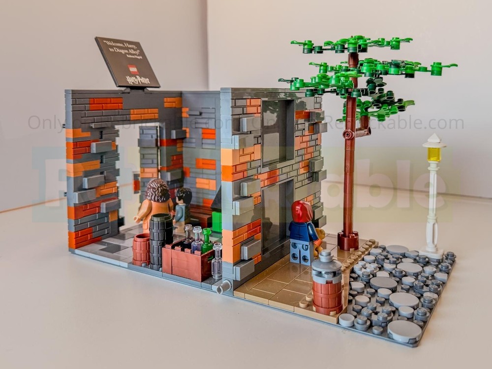 Lego The Leaky Cauldron Brick Wall Addition